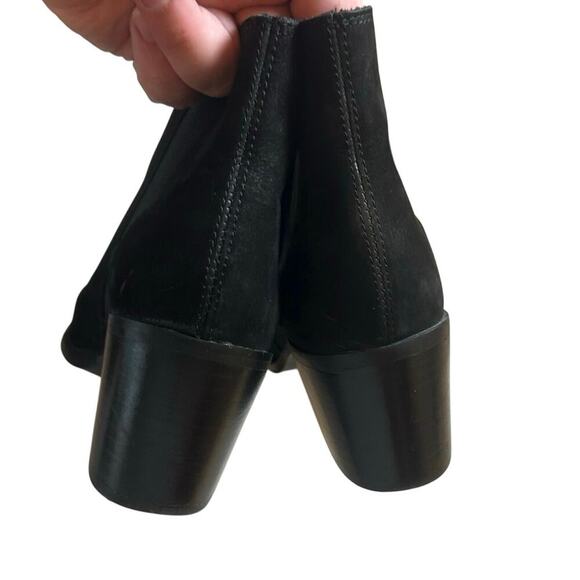 Dune London Women’s Pora Chelsea Pull On Suede Boots Black Size 38 (US 7.5-8) - Picture 7 of 10